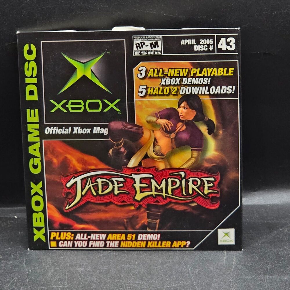 Official Xbox Magazine Jade Empire Game Disc 43 April 2005